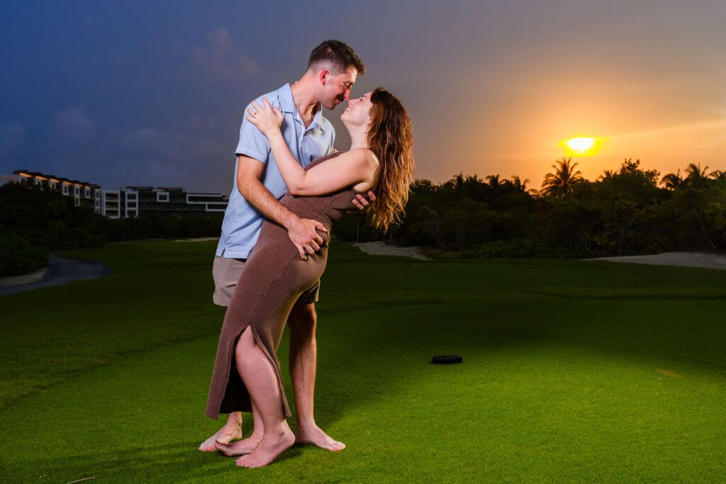 Sunset Proposal at Atelier Playa Mujeres